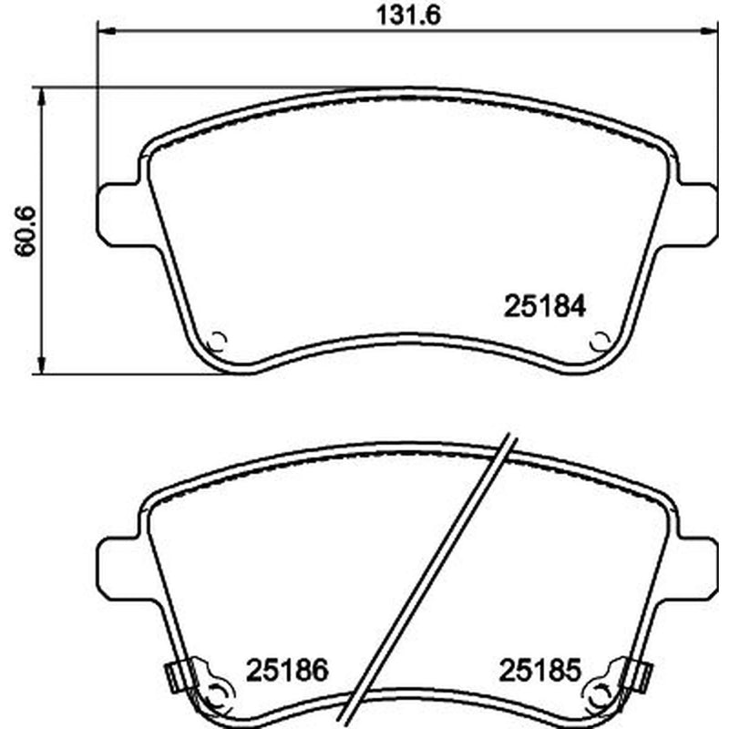 DON Front Brake Pad Set PCP1363