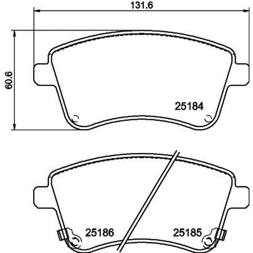 DON Front Brake Pad Set PCP1363