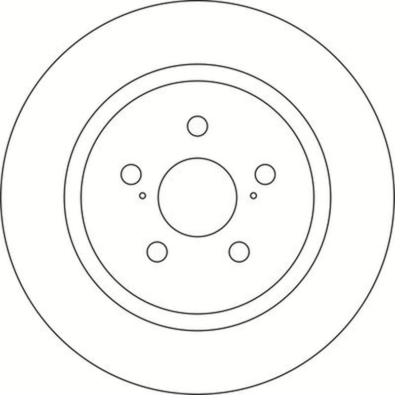 Abtex 2 x Solid Rear Brake Discs BD2155S