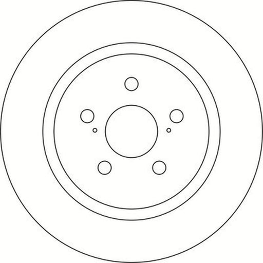 Abtex 2 x Solid Rear Brake Discs BD2155S