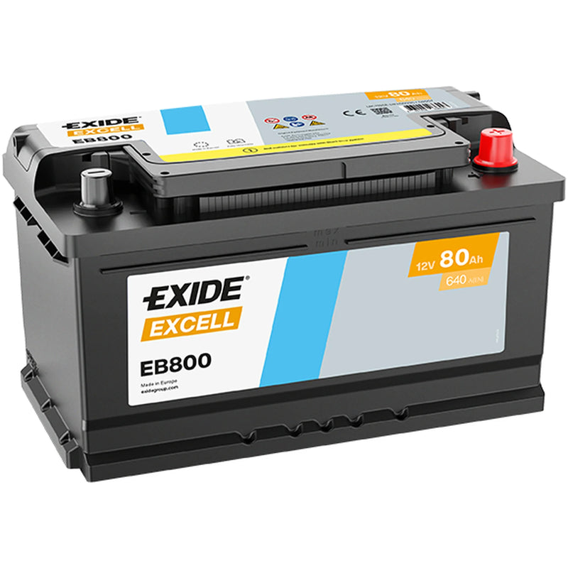 Exide Battery 12V 80Ah 700A EB800