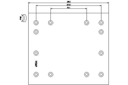 TEXTAR 1936912 Drum Brake Lining Kit For S-Cam Braking System Fits ROCKWELL TEXTAR - Town Parts