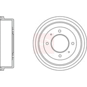 Apec Brake Drum Assembly Rear DRM9981