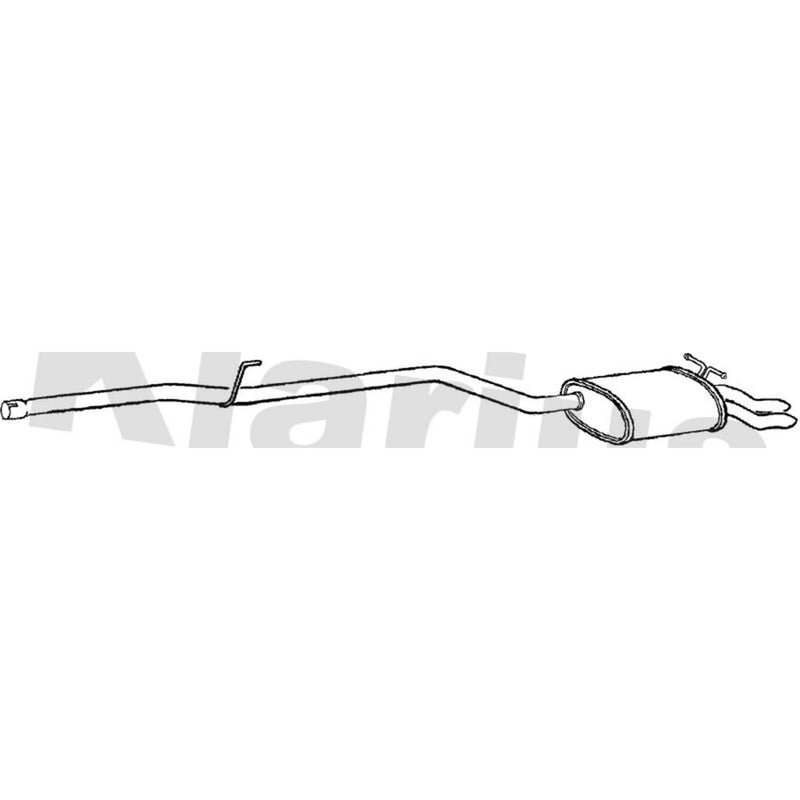Klarius Box With Tail Pipe Rear MZ454C