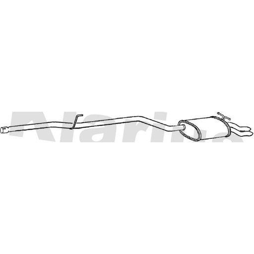 Klarius Box With Tail Pipe Rear MZ454C