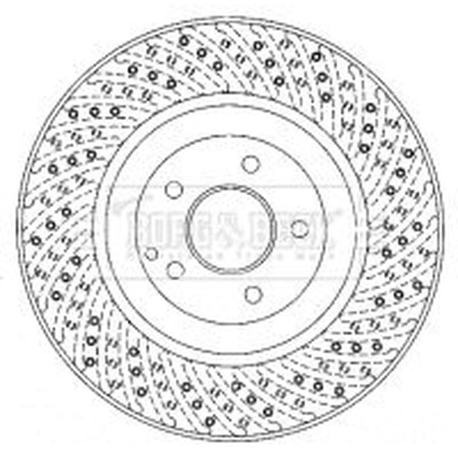 Borg & Beck 2 x / Front Brake Discs BBD5917S