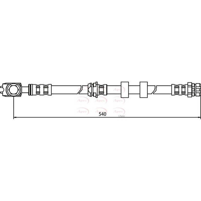 Apec Brake Hydraulic Hose Line Front HOS3513