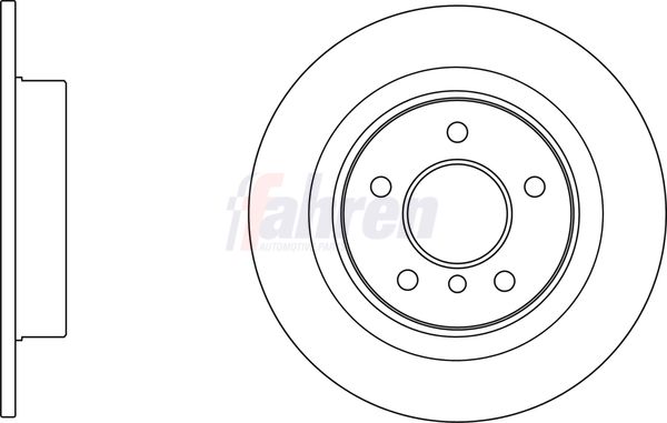 Fahren Brake Disc Set Solid