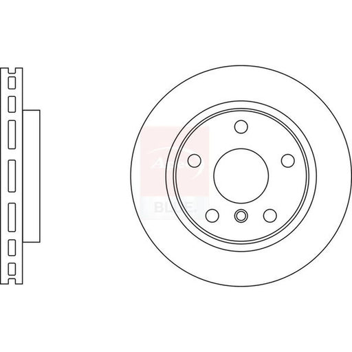 Apec 2 x Vented Front Brake Discs SDK6977
