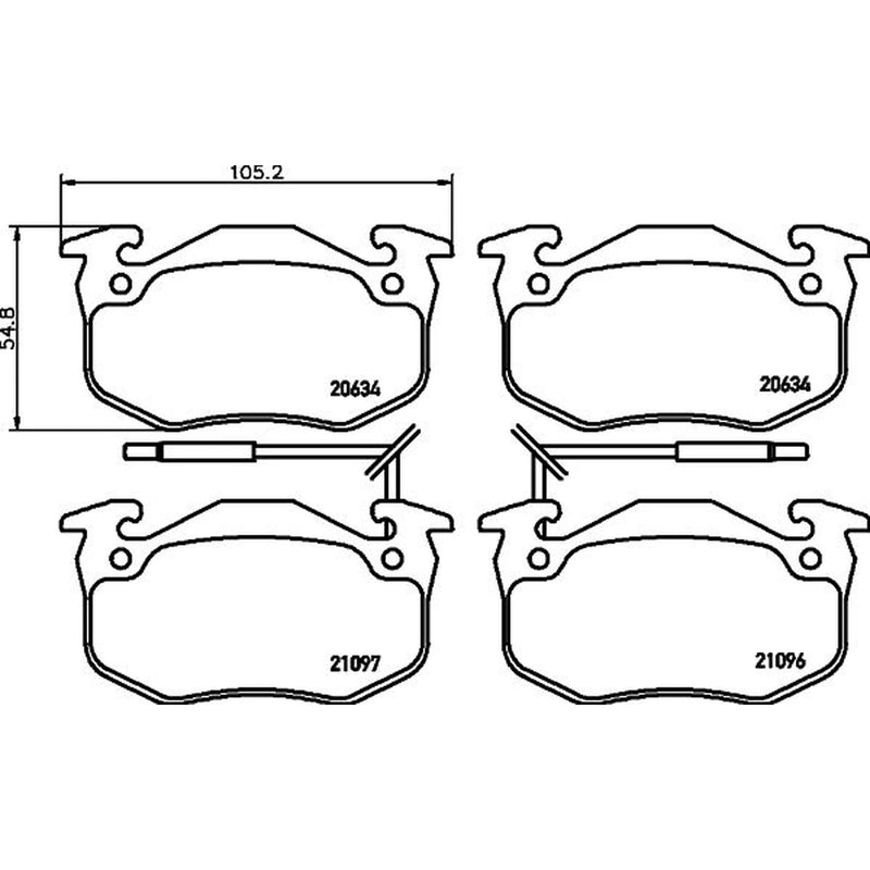 DON Front Brake Pad Set PCP1353
