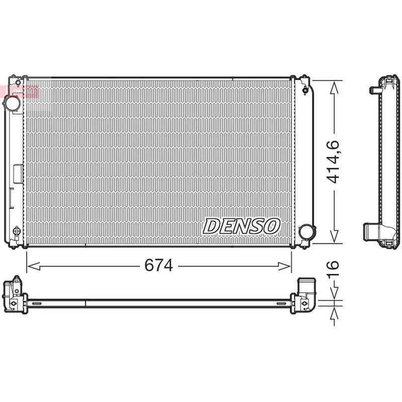 Denso Engine Radiator DRM50149