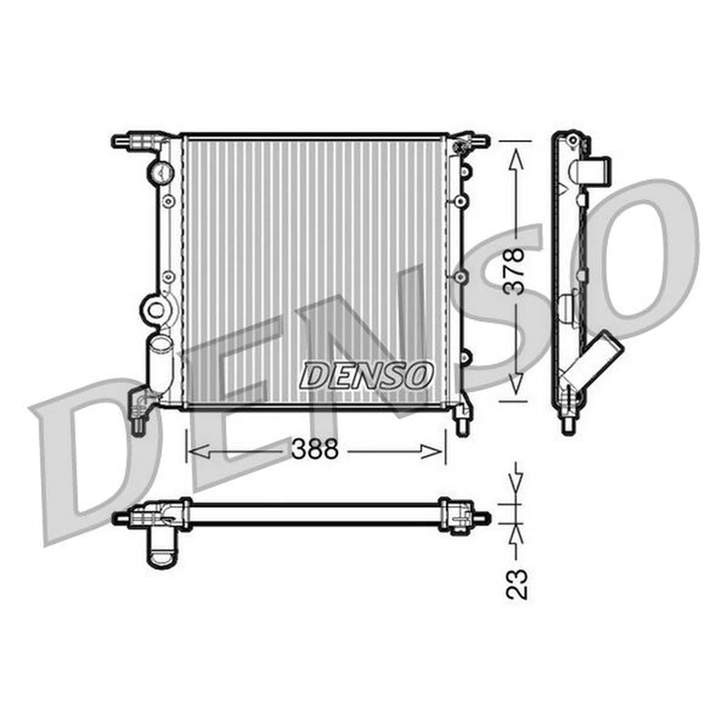 Denso Engine Radiator DRM23006