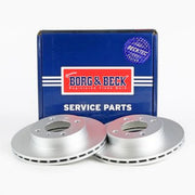 Borg & Beck 2 x Vented Front Brake Discs BBD4155