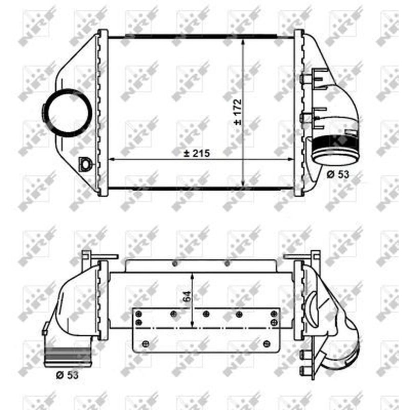 NRF Intercooler (Charge Air Cooler) 30914