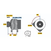 Bosch Car Alternator 12V 0 986 048 530