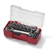 Teng Tools Socket Set 1/4" Drive 20 Pieces with Belt Clip