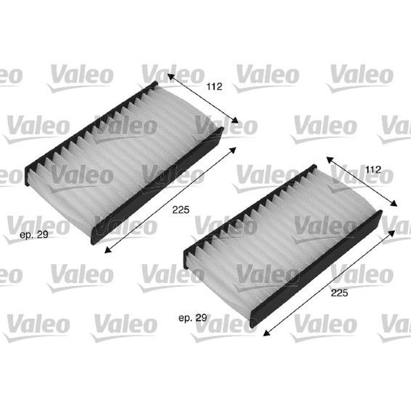 Valeo 2 x Cabin Air Filter (Pollen Filter) 698735