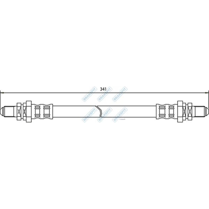 Apec Brake Hydraulic Hose Line Rear BHO4012