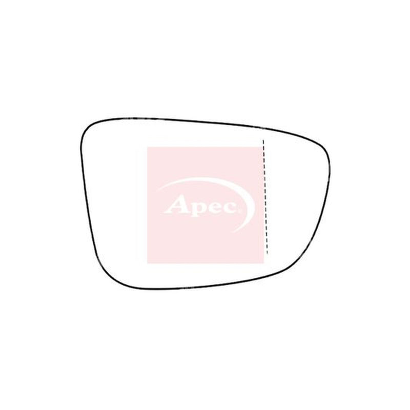 Apec Exterior Wing Mirror Glass Right AMS2772A