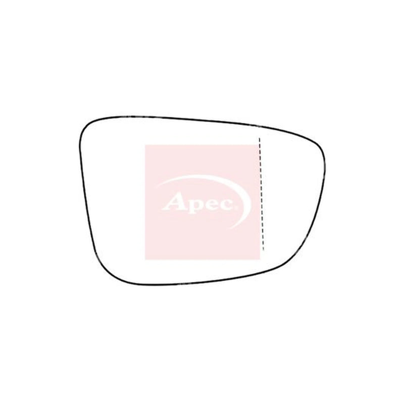 Apec Exterior Wing Mirror Glass Right AMS2772A