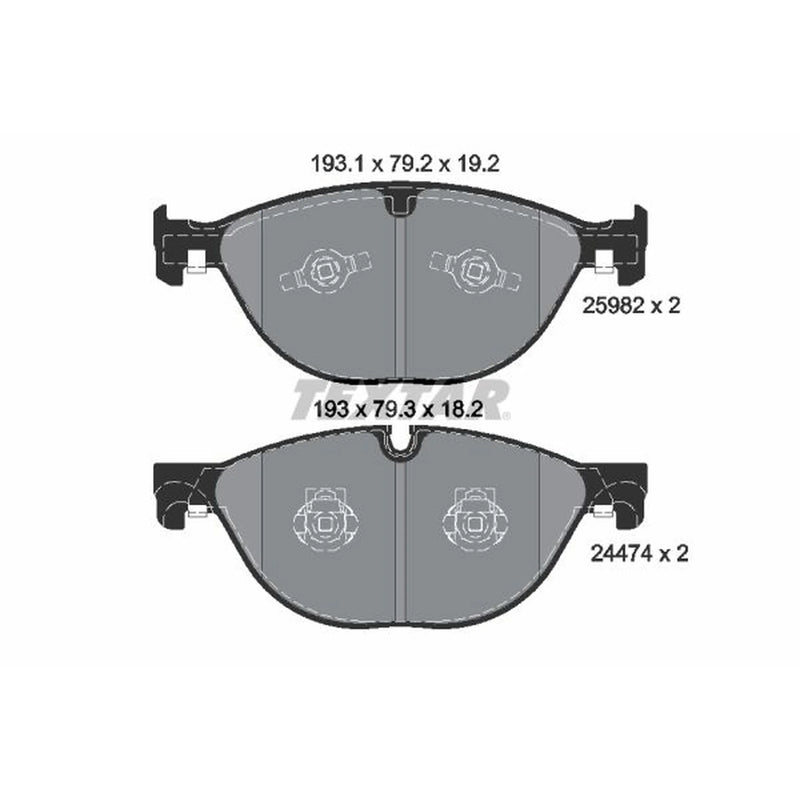 Textar Front Brake Pad Set 2598201