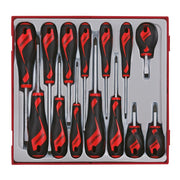 Teng Tools Screwdriver Set Mixed TT2 14 Pieces