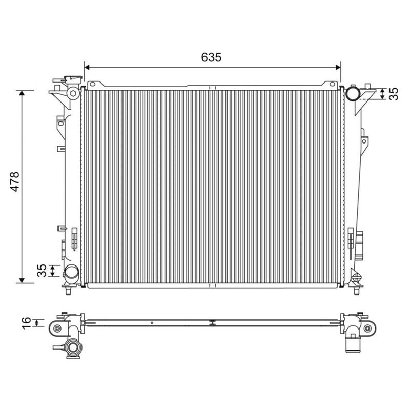 Valeo Engine Radiator 701209