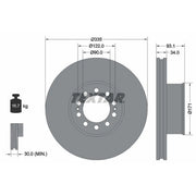 Textar Front Brake Discs 93138000