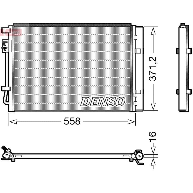 Denso Air Conditioning Condenser DCN41015