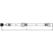 Apec Brake Hydraulic Hose Line Front Left HOS3817