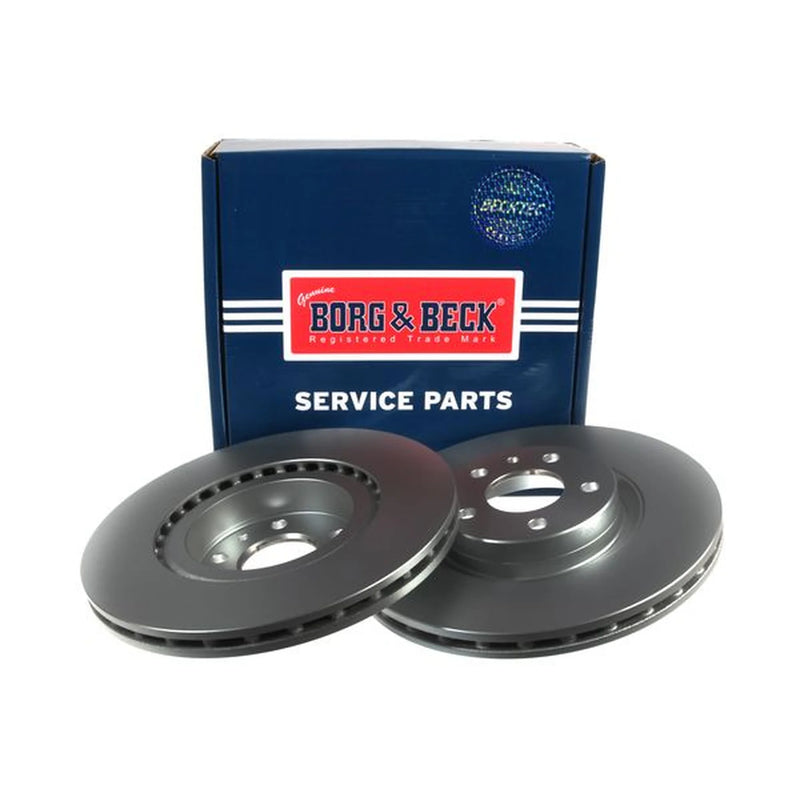 Borg & Beck 2 x Vented Front Brake Discs BBD4907