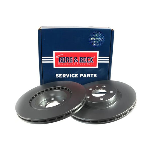 Borg & Beck 2 x Vented Front Brake Discs BBD4907