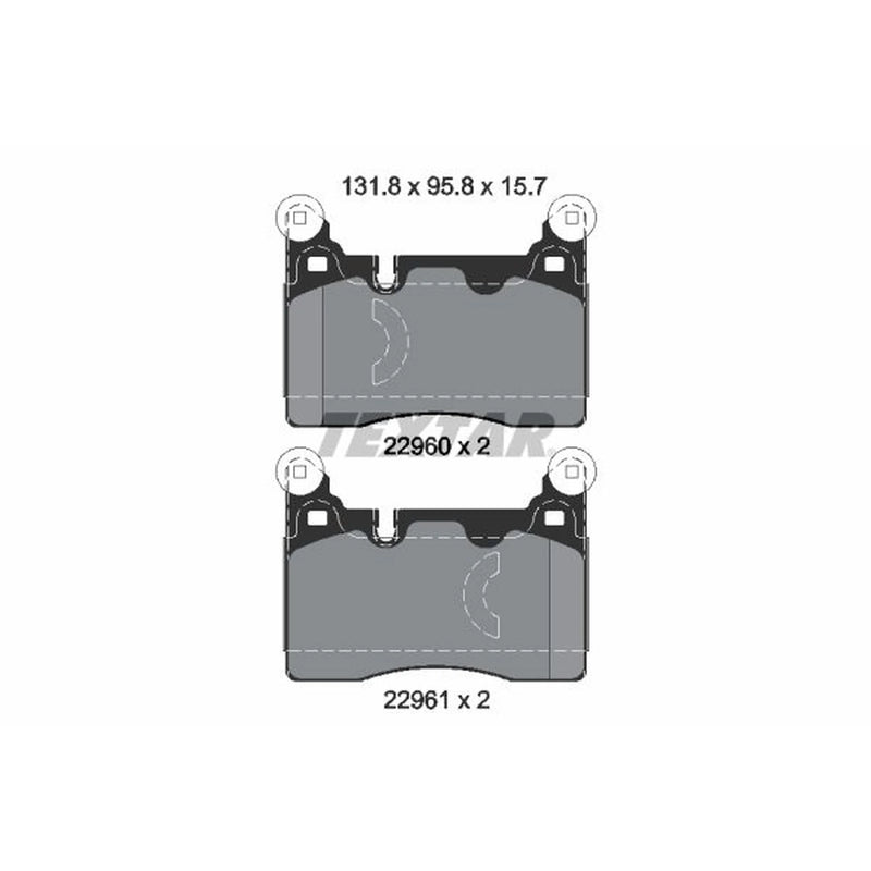 Textar Rear Brake Pad Set 2296001