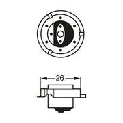 Bosch Car Light Bulb S3 6V 15W 1 987 302 606