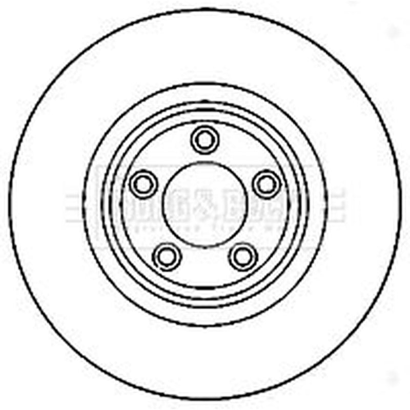 Borg & Beck 2 x Vented Front Brake Discs BBD5821S