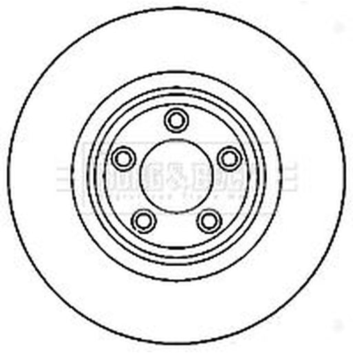 Borg & Beck 2 x Vented Front Brake Discs BBD5821S