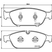 Mintex Front Brake Pad Set MDB3192