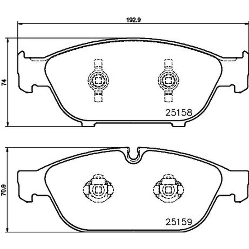 Mintex Front Brake Pad Set MDB3192