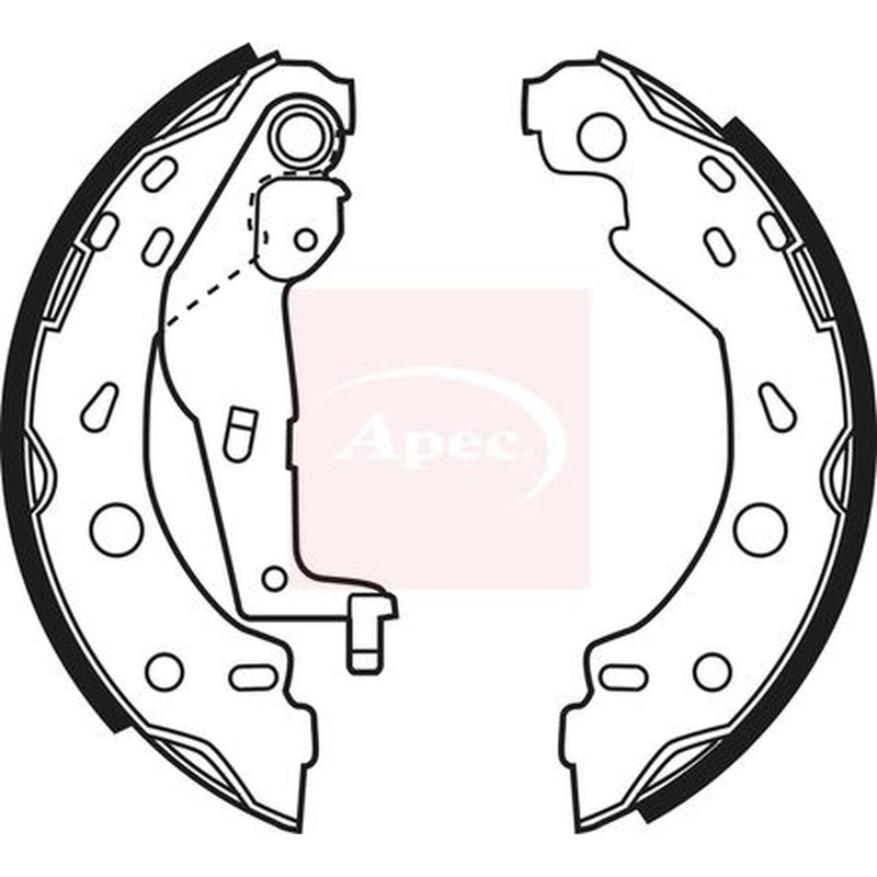 Apec Brake Shoe Set Axle Kit SHU625