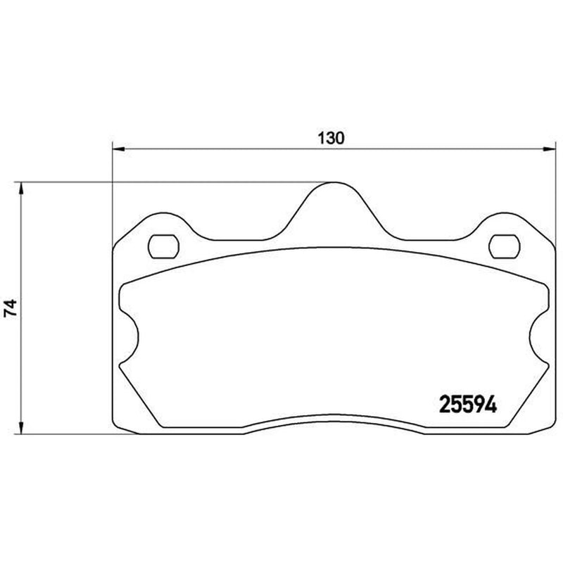 Brembo 4 x Rear Brake Pad Set P47002