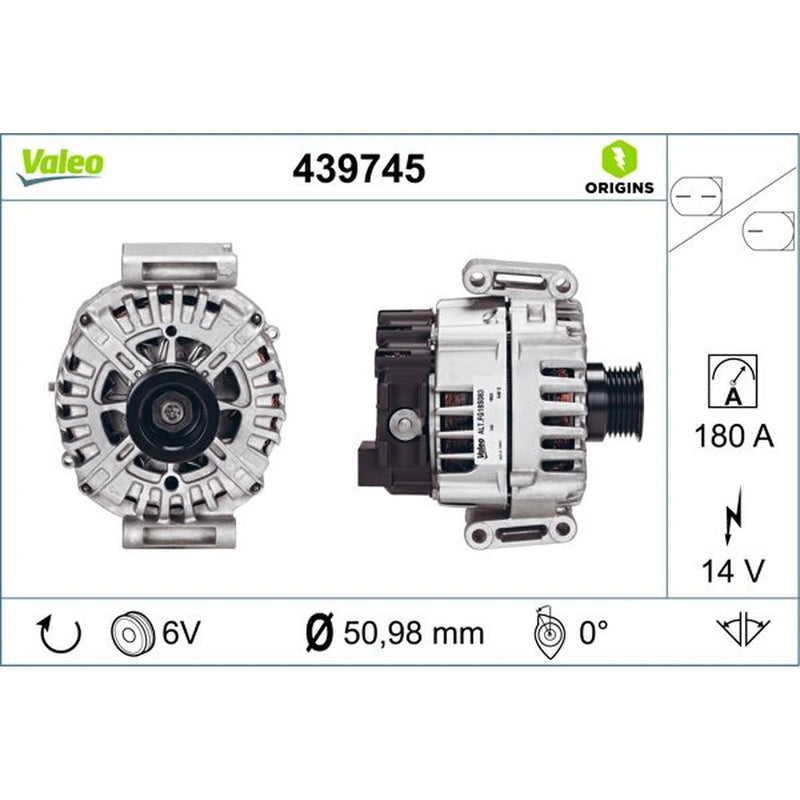 Valeo Car Alternator 12V 439745