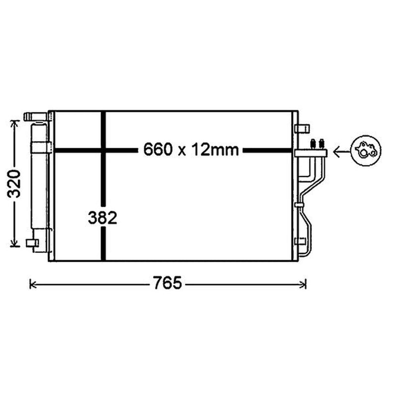 Mahle Air Conditioning Condenser AC 770 000P