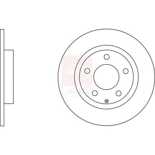 Apec 2 x Solid Rear Brake Discs SDK6771