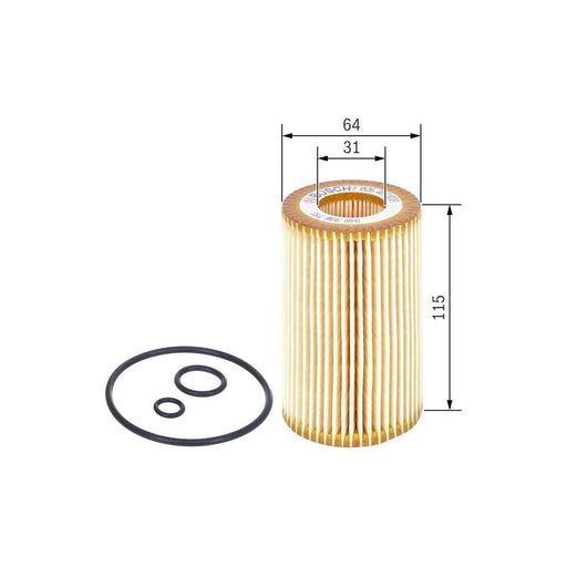 Genuine Bosch Car Oil Filter P7070 Fits Honda Cr-V I-Ctdi - 2.2 - 05-06 F0264070 Bosch  - Town Parts