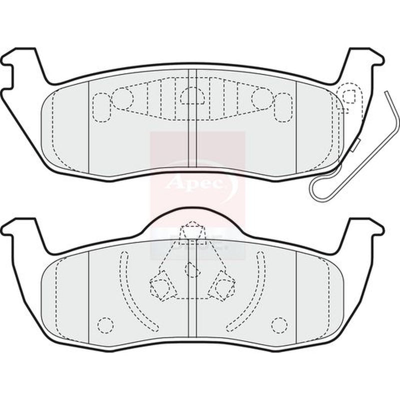 Apec Rear Brake Pad Set PD3613