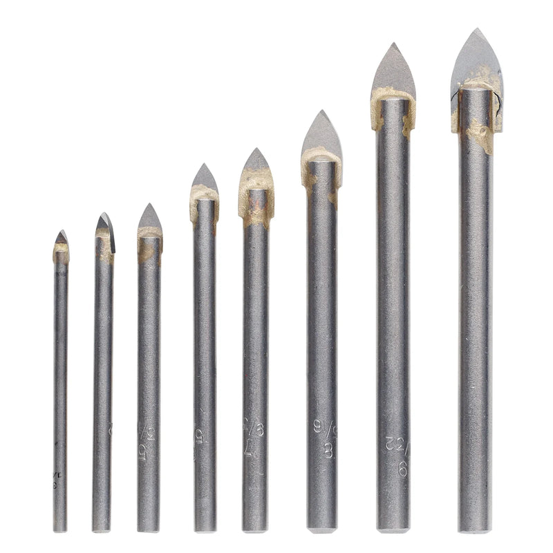 Draper TCT Tile and Glass Drill Bit Set 8 Piece