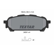 Textar Rear Brake Pad Set 2433101
