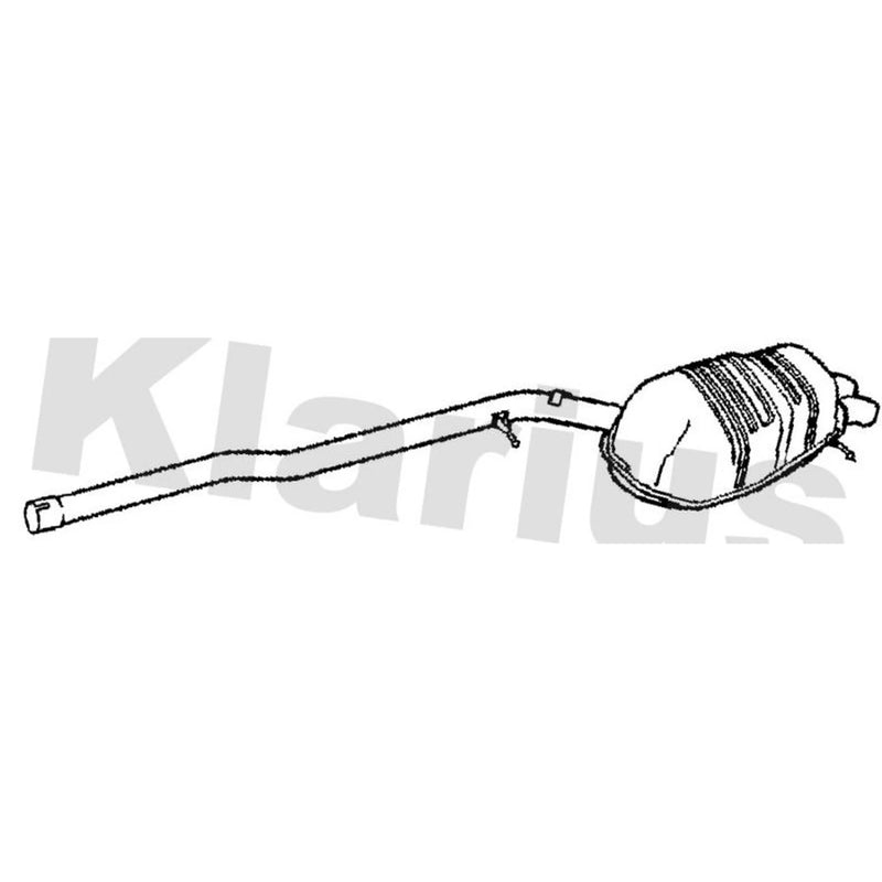 Klarius Box With Tail Pipe Rear VO456J