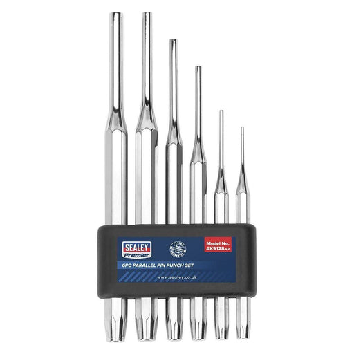 Sealey Parallel Pin Punch Set 6pc AK9128 Sealey  - Town Parts
