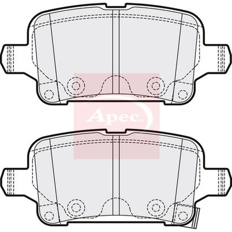 Apec Rear Brake Pad Set PAD2126